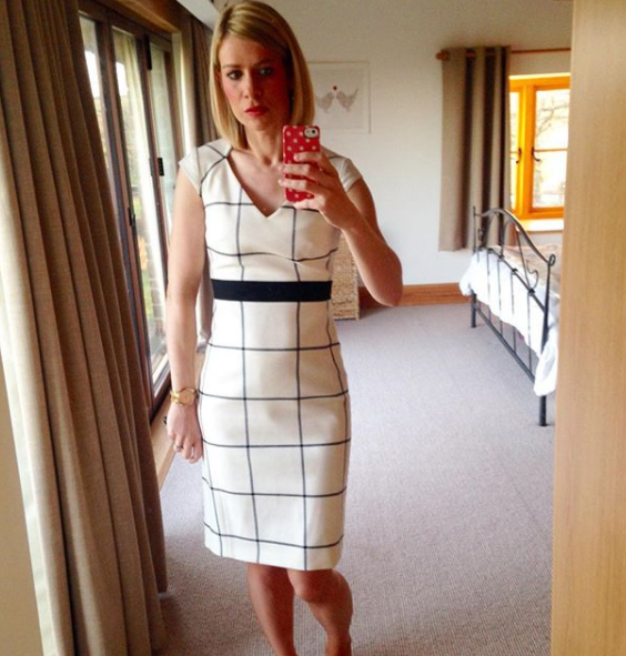 karen millen mesh sleeve dress